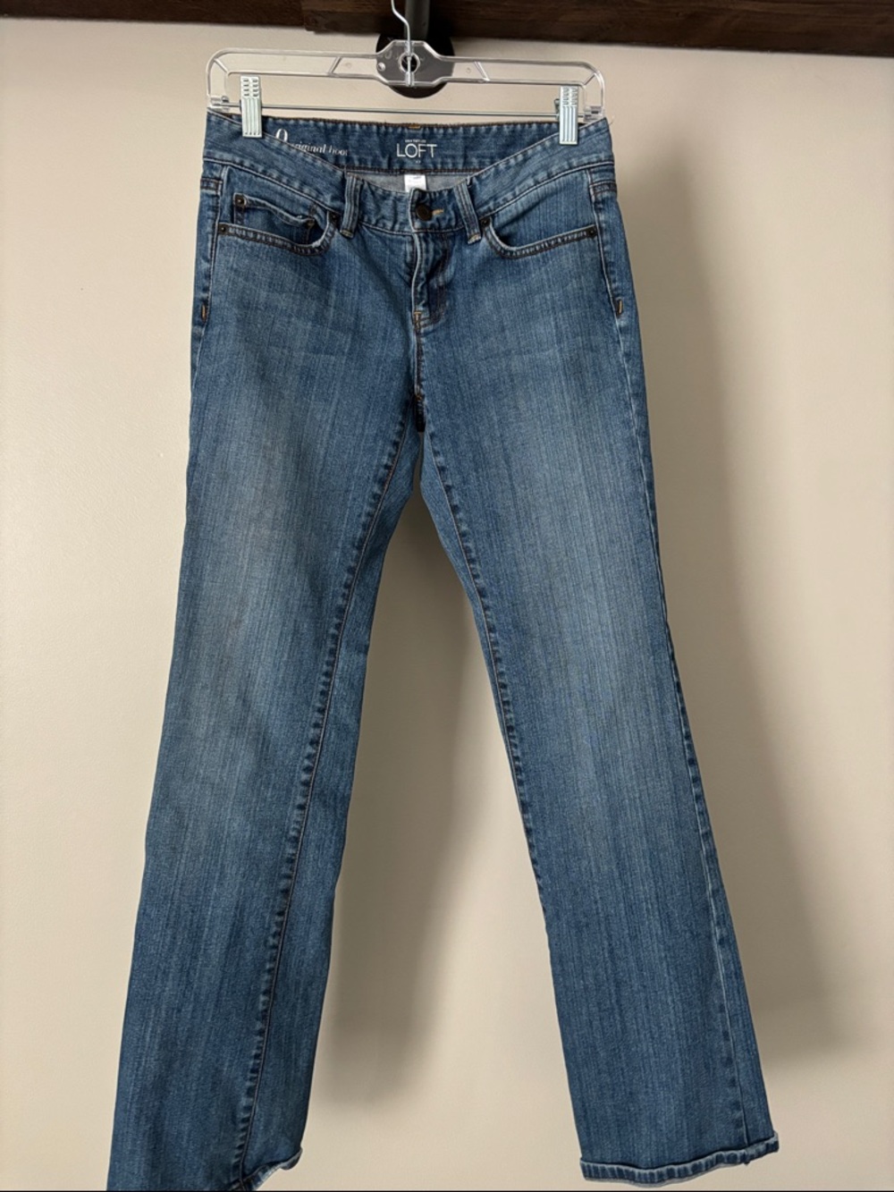 LOFT Women's Medium Blue Boot-Cut Jeans size 0